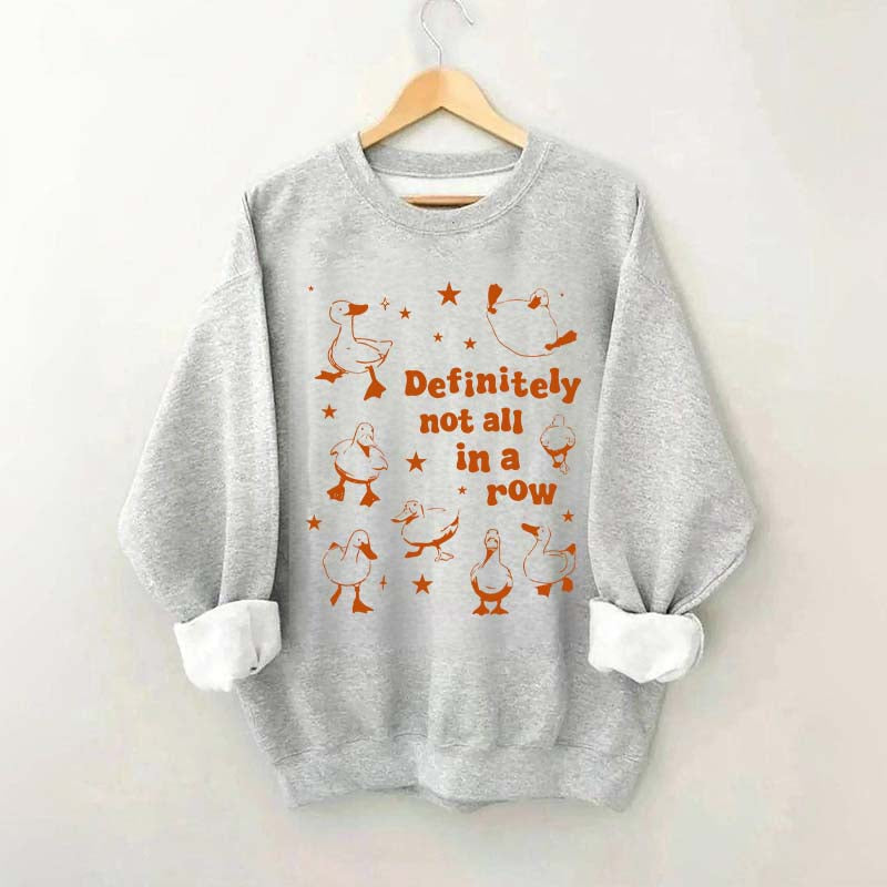 Retro Ducks Not in A Row Sweatshirt