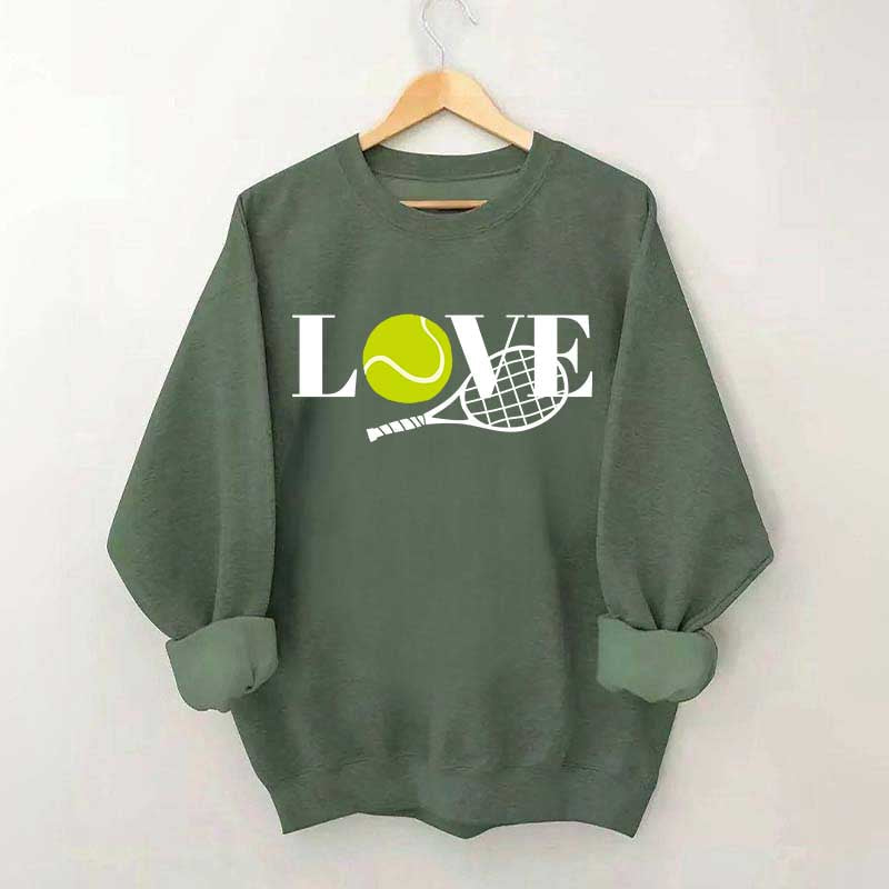 Cute Love Tennis Player Sweatshirt