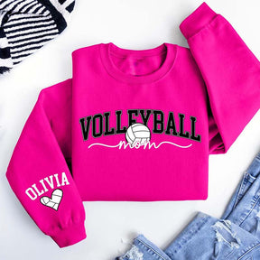 Personalize Volleyball Name On Sleeve Sweatshirt