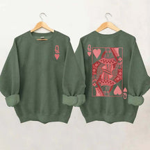 Queen of Hearts Valentines Sweatshirt