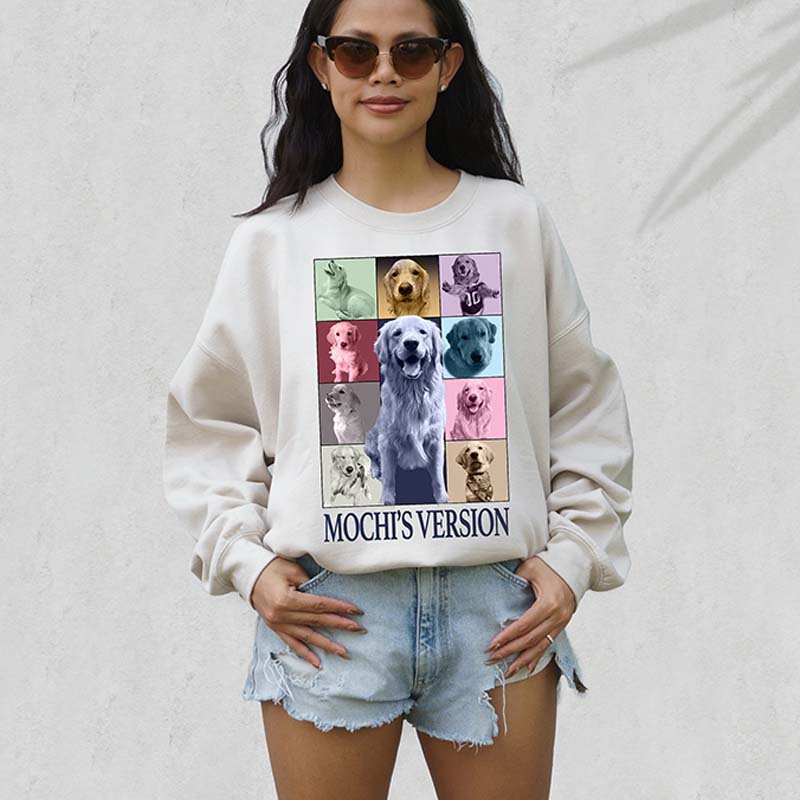 Custom Dog Concert Collage Sweatshirt