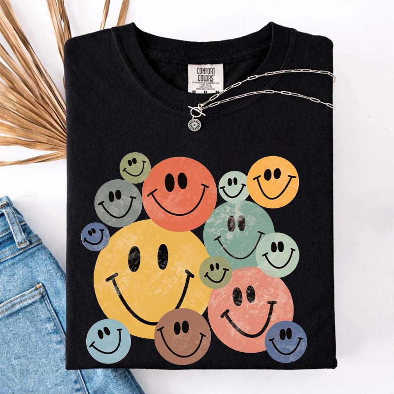 Retro Smiley Faces T-Shirt