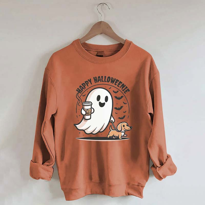 Dachshund Coffee Ghost Sweatshirt