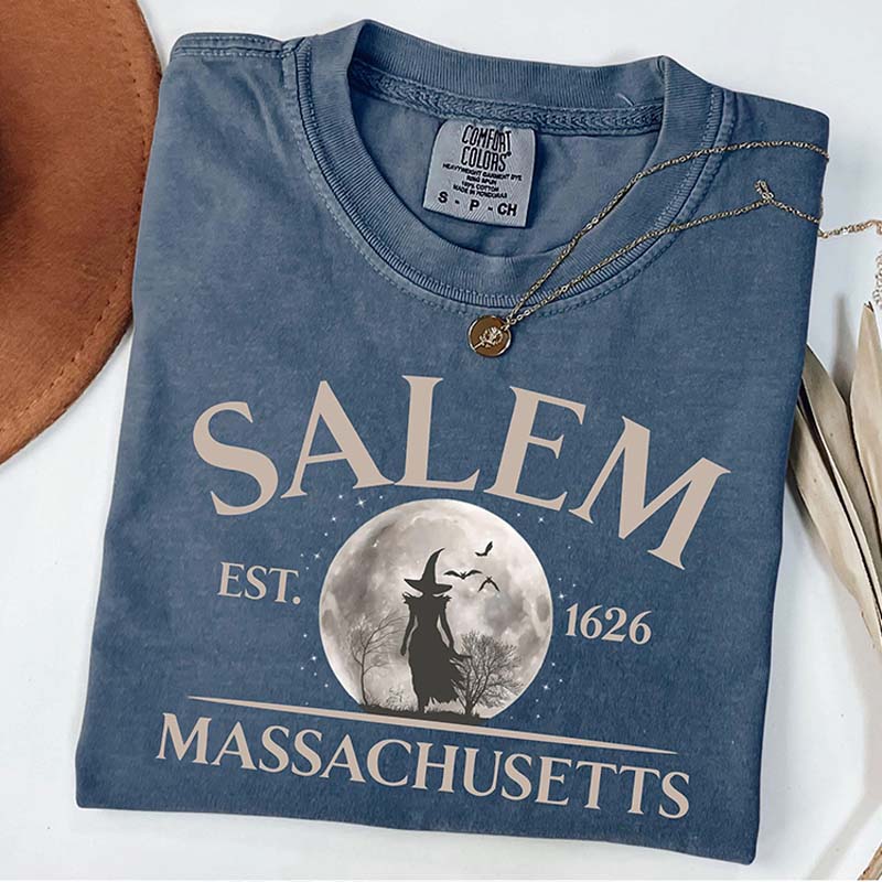 Salem Massachusetts Witch Halloween T-Shirt