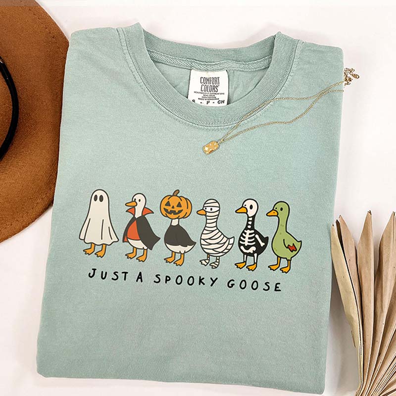 Just A Spooky Goose Halloween T-Shirt