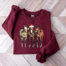 Horse Santa Sweatshirt