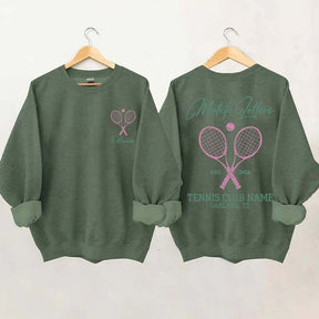 Personalized Tennis Club Coach Sweatshirt