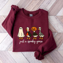 Halloween Just a Spooky Goose Sweatshirt