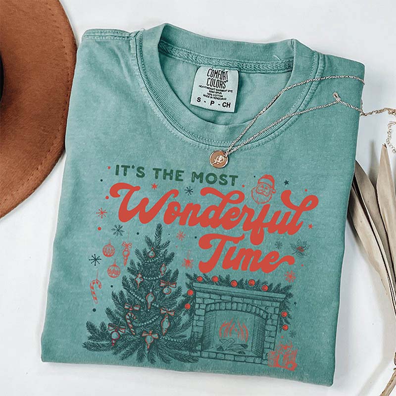 It's The Most Wonderful Time Vintage Christmas T-Shirt