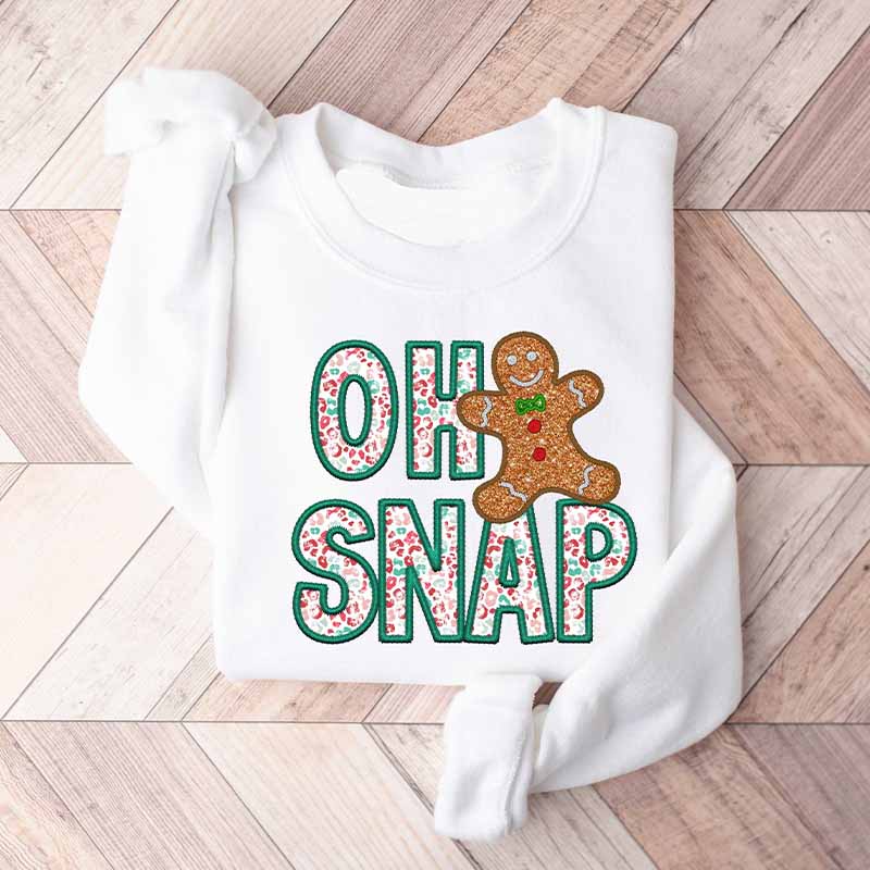 Christmas Oh Snap Gingerbread Sweatshirt