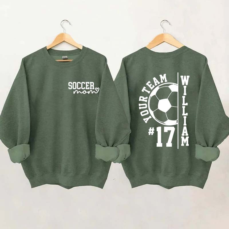 Personalized Soccer Mom Season Sweatshirt