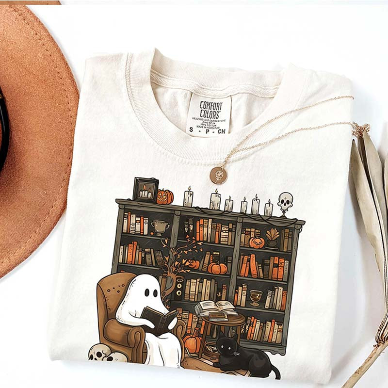 Funny Halloween Reading Book T-Shirt