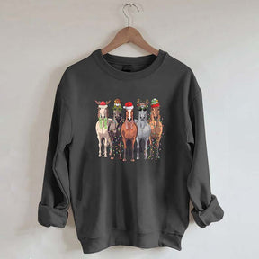 Horses Merry Christmas Sweatshirt