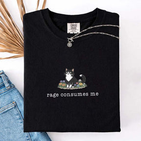 Funny Cat Meme Rage Consumes Me T-Shirt