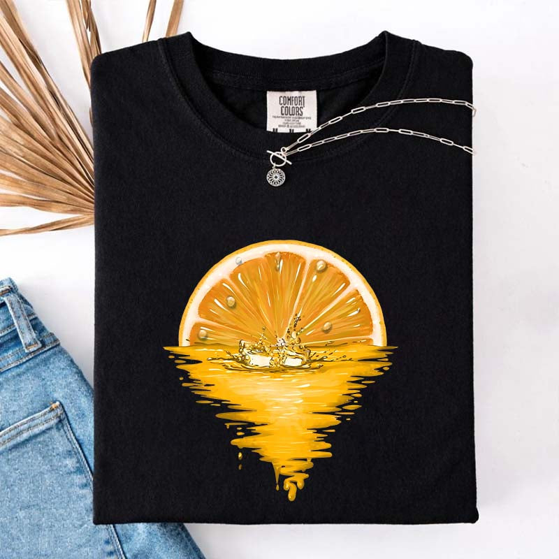 Orange Sunset Fruit Lover T-Shirt