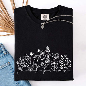 Comfort Color Simple Wild Flowers T-Shirt