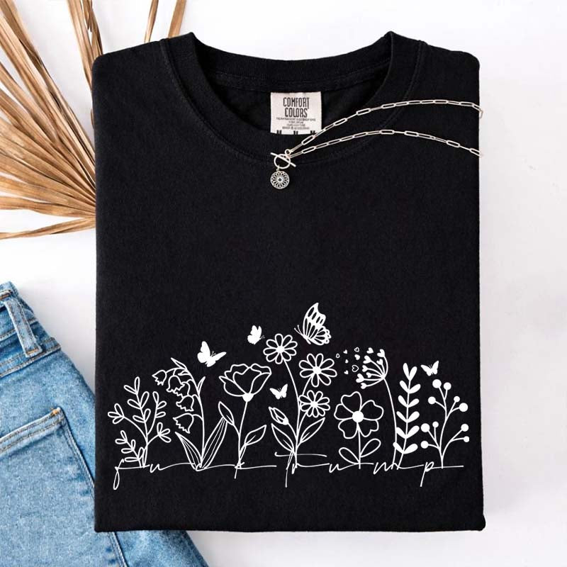 Comfort Color Simple Wild Flowers T-Shirt