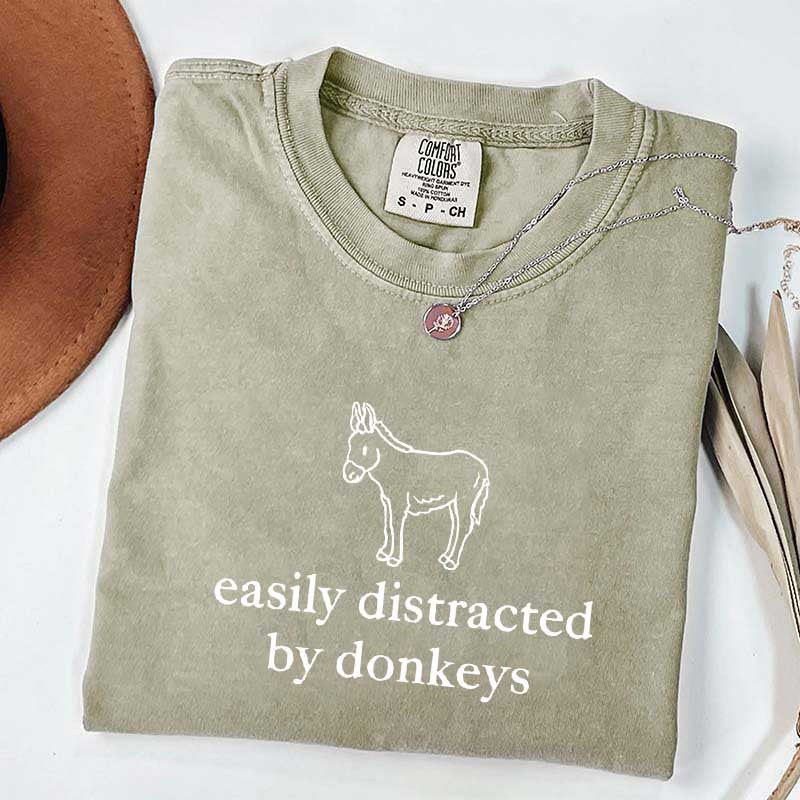 Easily Distracted by Donkeys T-Shirt