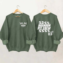 Personalized Pit Crew Racing Sweatshirt