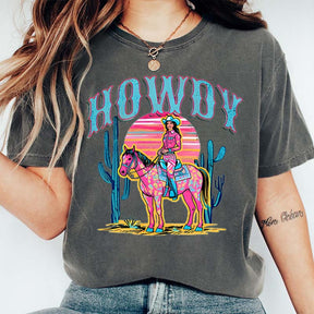 Comfort Colors Howdy Western Cowgirl T-Shirt