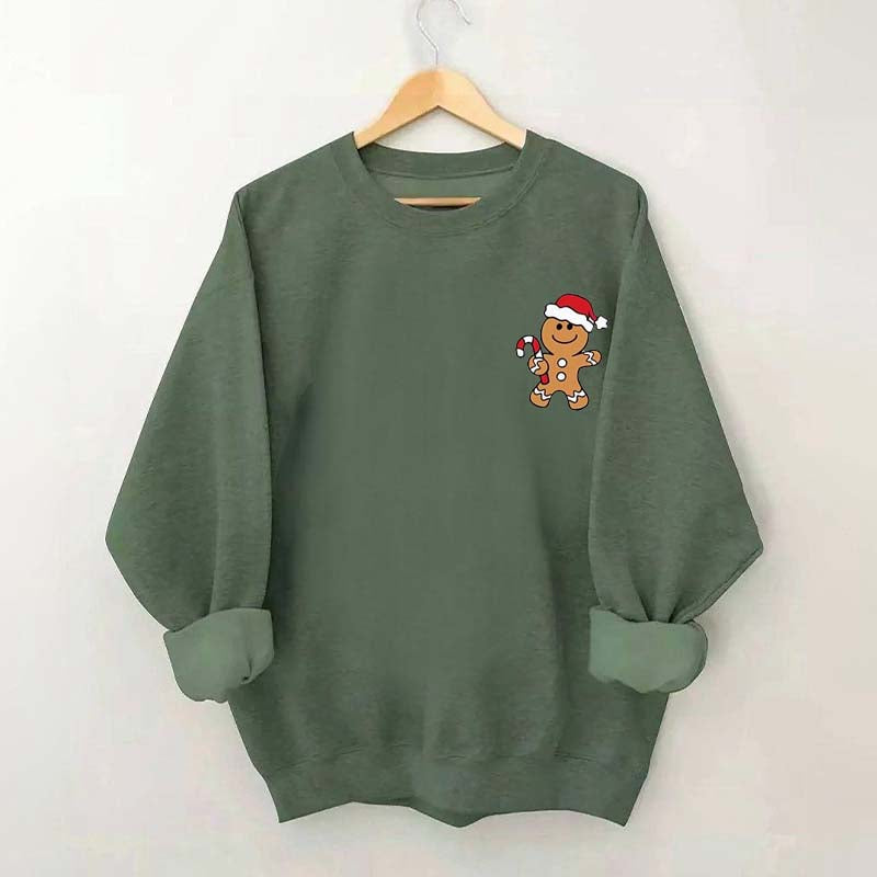 Women's Christmas Gingerbread Man Sweatshirt