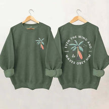 Beachy Backprint Bible Verse Sweatshirt