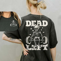 Dead Lift Skeleton Gym Pump Cover T-Shirt