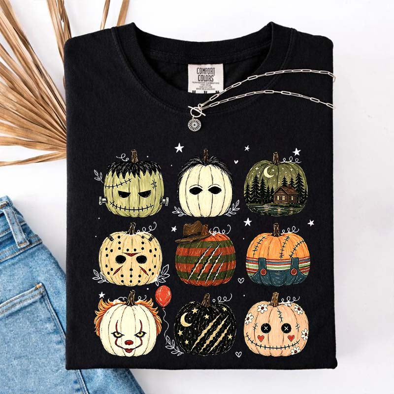 Horror Pumpkin Creepy Season T-Shirt