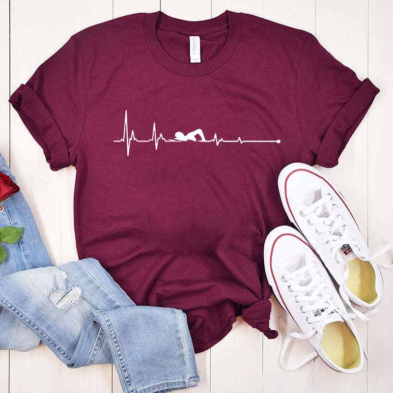 Swimming Heartbeat T-Shirt