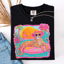 Retro Viral Summer Leopard T-Shirt