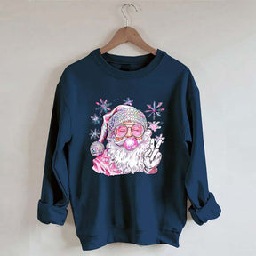 Santa Christmas Blowing Bubble Sweatshirt