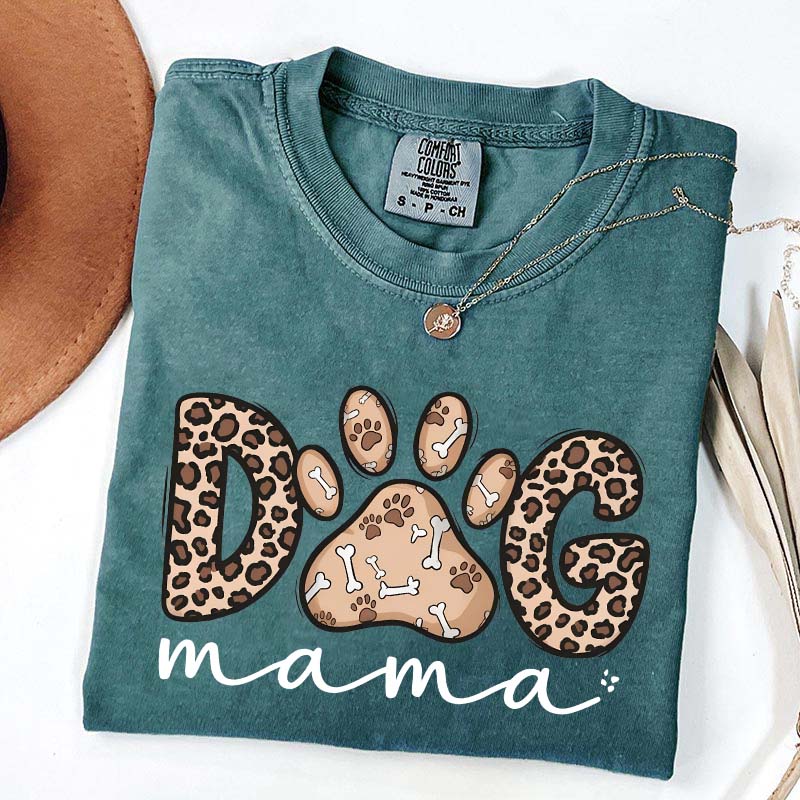 Leopard Dog Mama T-Shirt