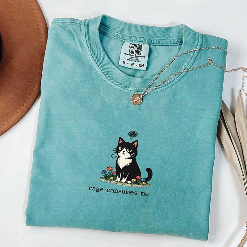 Funny Cat Meme Floral T-Shirt