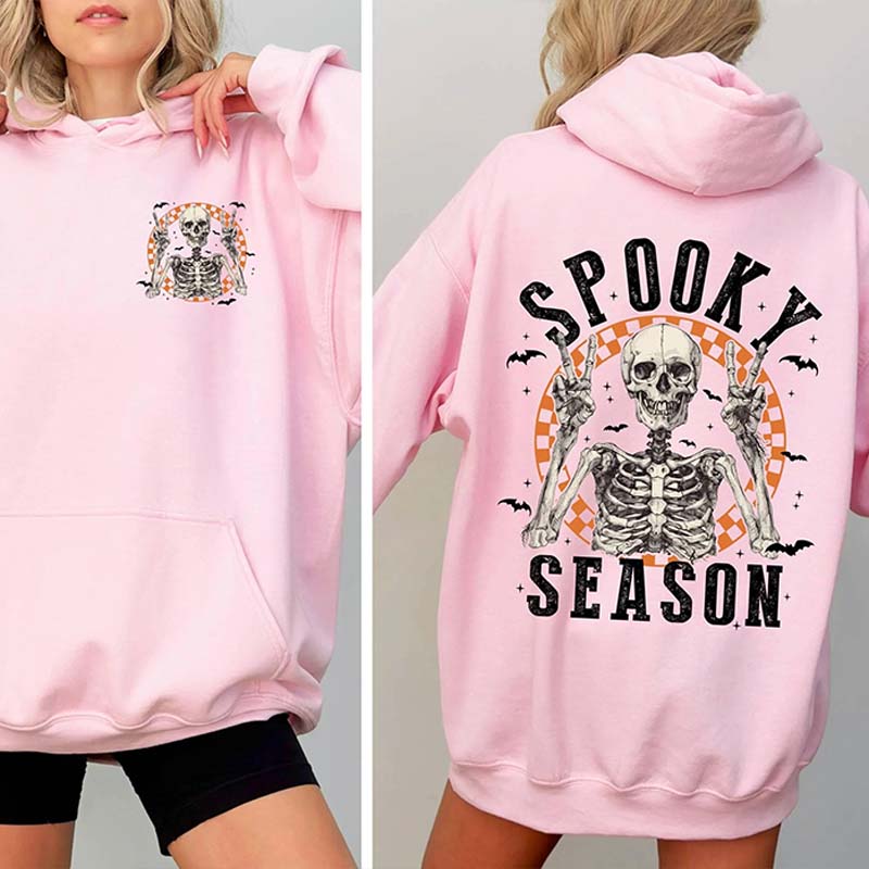 Spooky Season Skeleton Halloween Party Hoodie