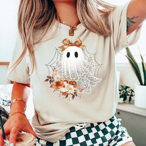 Cut Floral  Lace Ghost T-Shirt