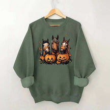 Halloween Horse Pumpkin Sweatshirt