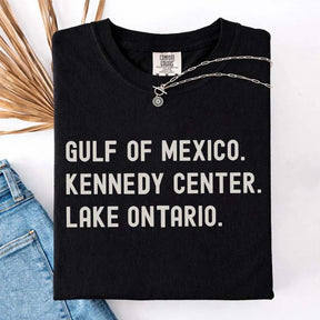 Gulf of Mexico Kennedy Center Lake Ontario T-Shirt