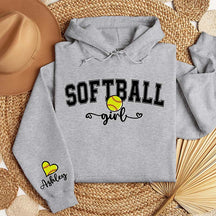 Custom Softball Girl Hoodie