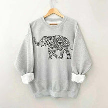 Elephant Floral Sweatshirt