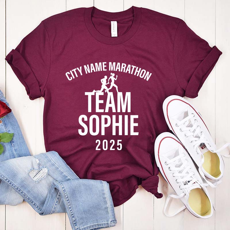 Custom Family Matching Runner's Race Team T-Shirt