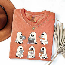 Ghost Reading Books Librarian T-Shirt