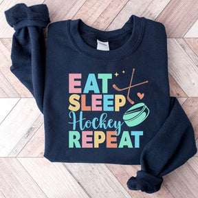 Eat Sleep Hockey Repeat Cute Sweatshirt