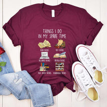 Things I Do In My Spare Time Book Cute T-Shirt