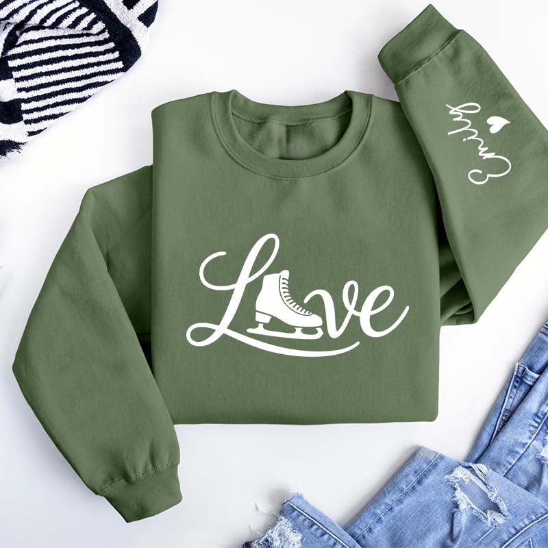 Custom Ice Skating Name Sweatshirt