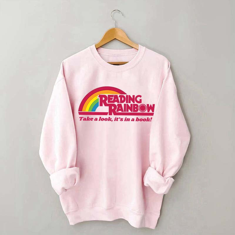 Reading Rainbow Take A Look It's In A Book Sweatshirt