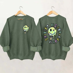 Lift Heavy Be Happy Comfort Colors Sweatshirt