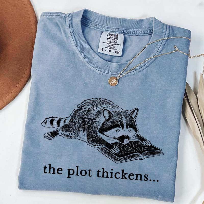 Comfort Colors Bookish Raccoon T-Shirt