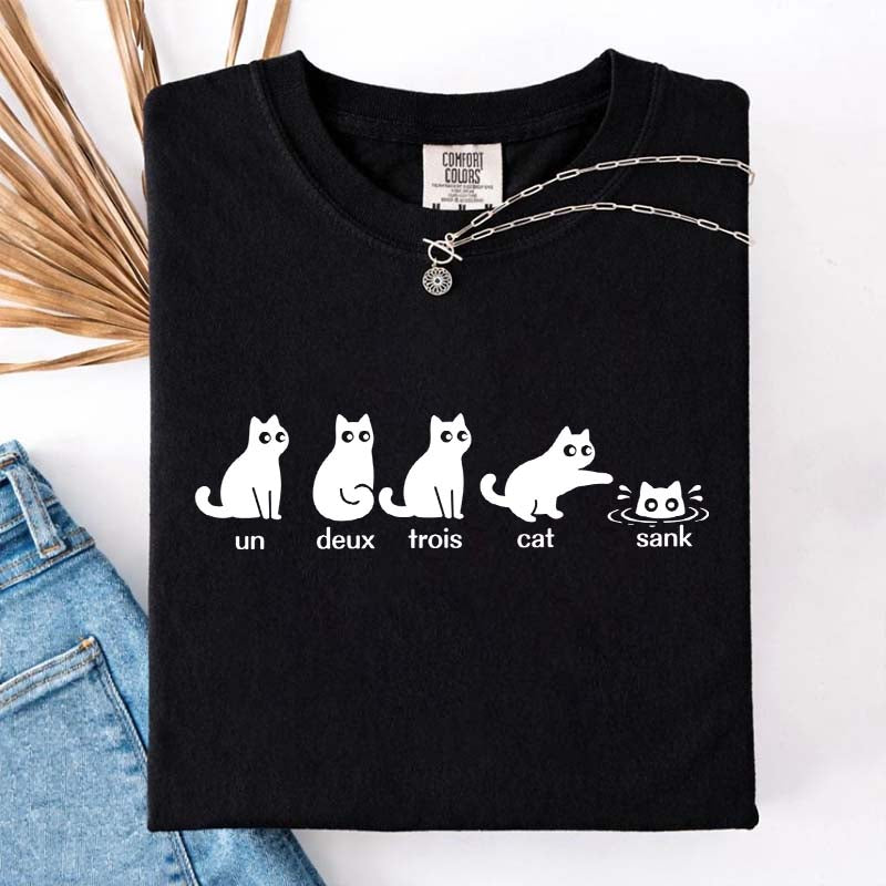 Un Deux Trois Cat Cute T-Shirt