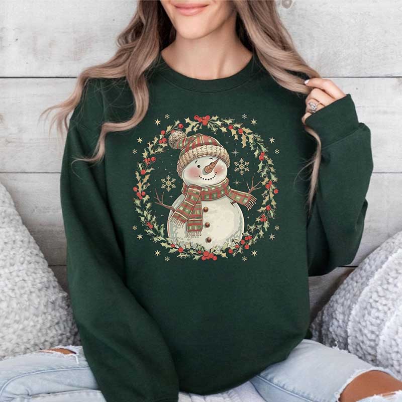 Cute Winter Christmas Snowman Sweatshirt