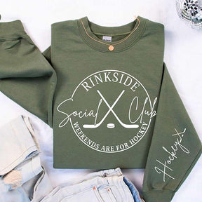 Rinkside Social Club Hockey Sports Mom Sweatshirt